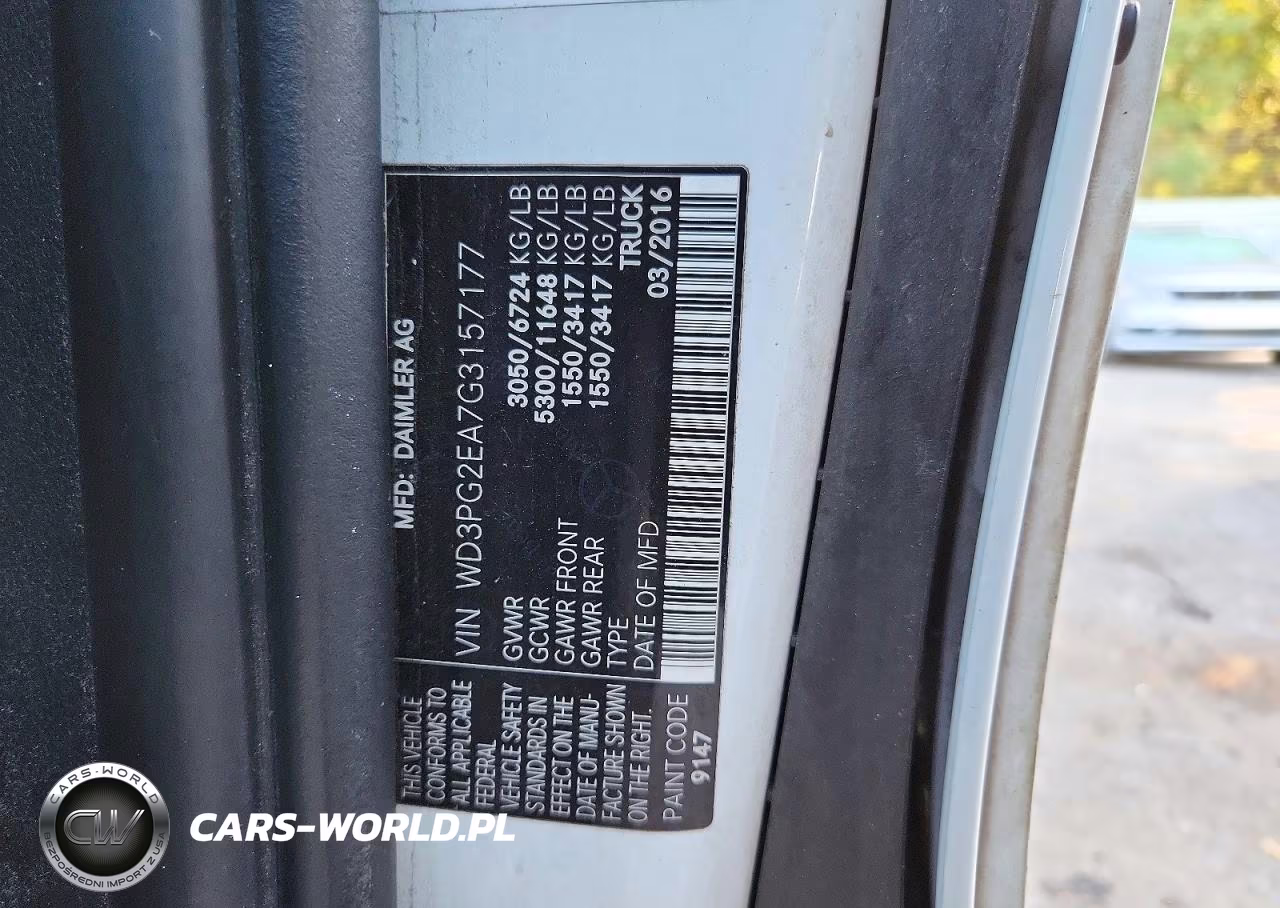 2016 Mercedes-Benz Metris VIN:WD3PG2EA7G3157177 - 12