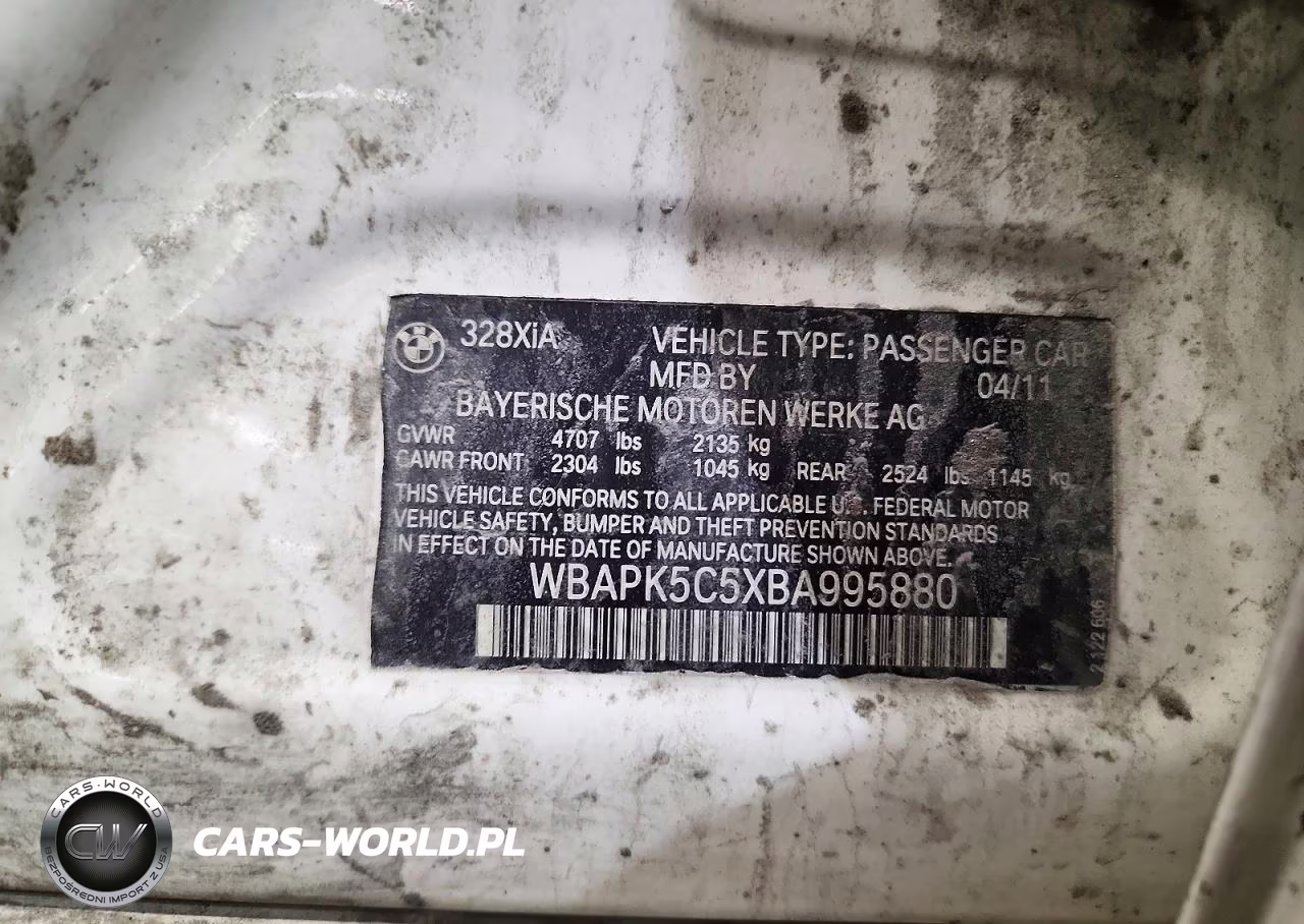 2011 BMW 328 Xi Sulev VIN:WBAPK5C5XBA995880 - 12