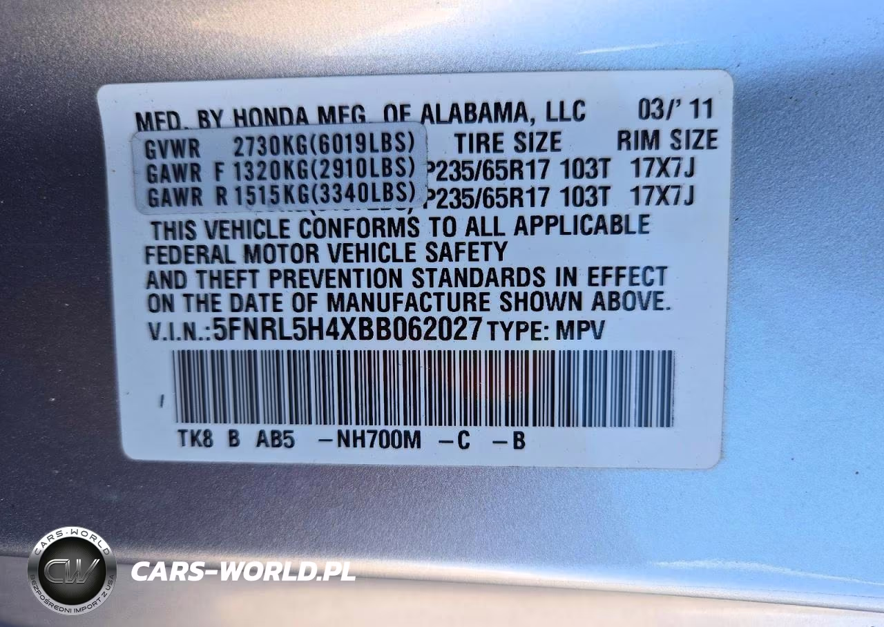 2011 Honda Odyssey Ex VIN:5FNRL5H4XBB062027 - 13
