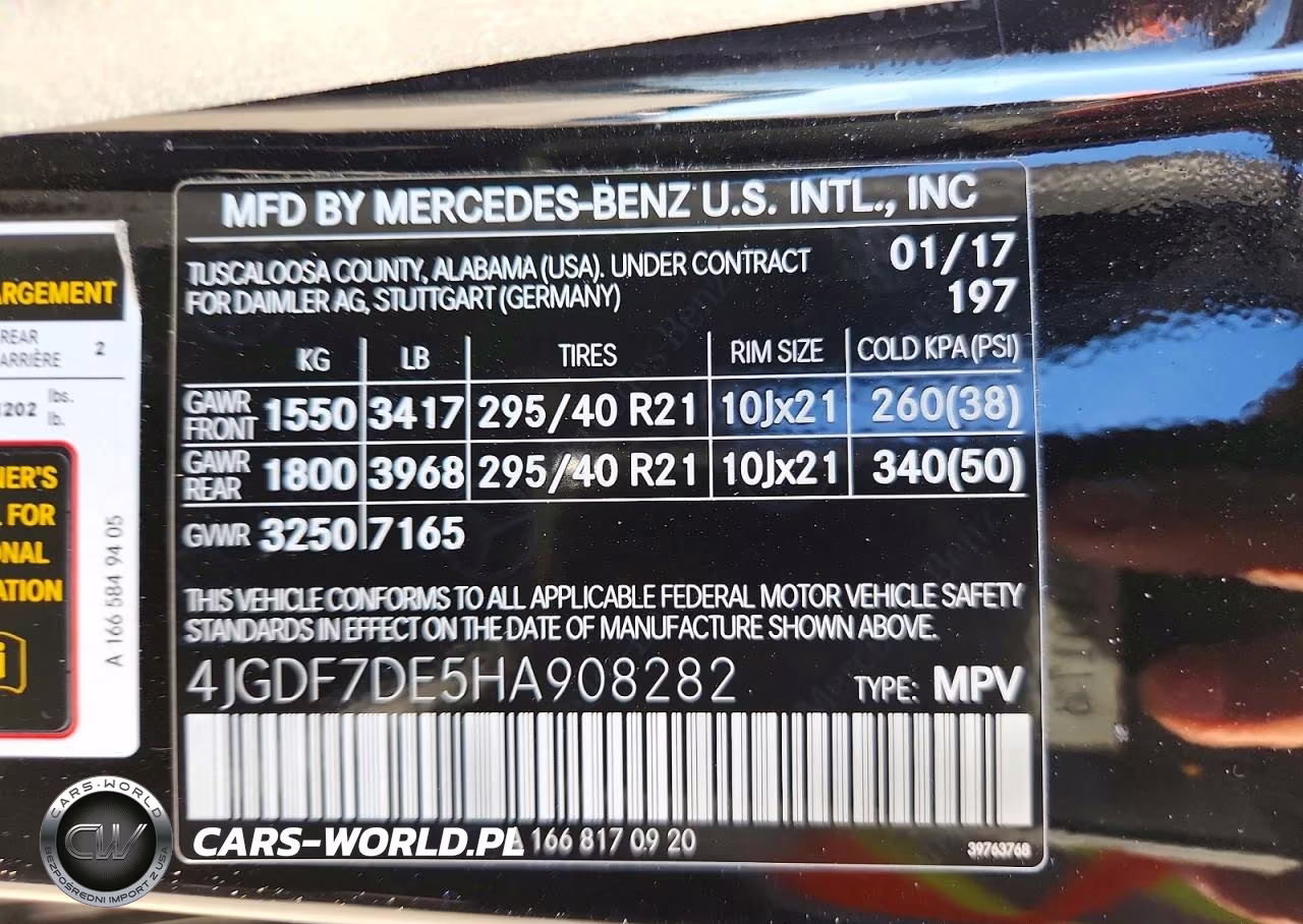2017 Mercedes-Benz Gls 550 4Matic VIN:4JGDF7DE5HA908282 - 13