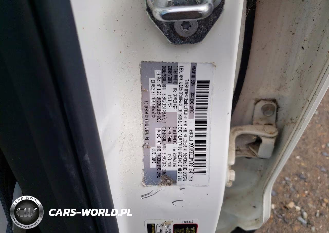 2012 Mazda Cx-9 VIN:JM3TB3CV4C0351604 - 12
