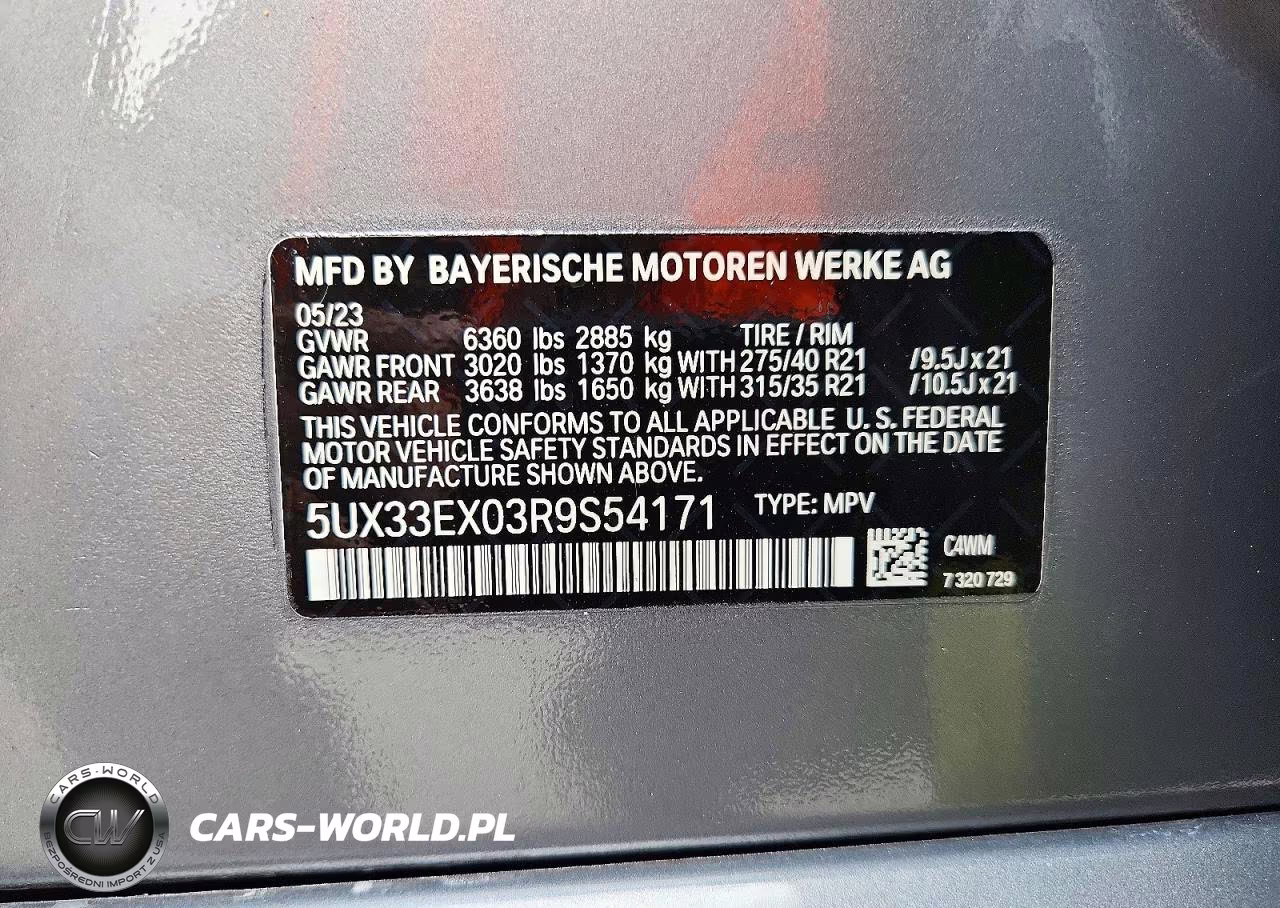 2024 BMW X6 xDrive40I VIN:5UX33EX03R9S54171 - 13