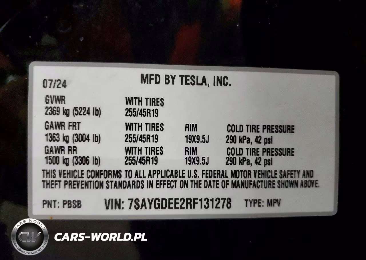 2024 Tesla Model Y VIN:7SAYGDEE2RF131278 - 12