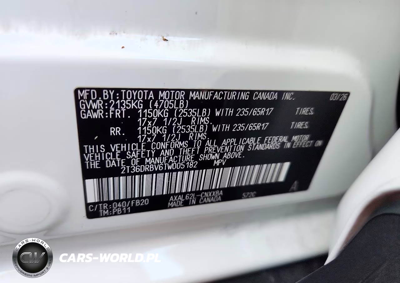 2026 Toyota Rav4 Le VIN:2T36DRBV6TW005182 - 13