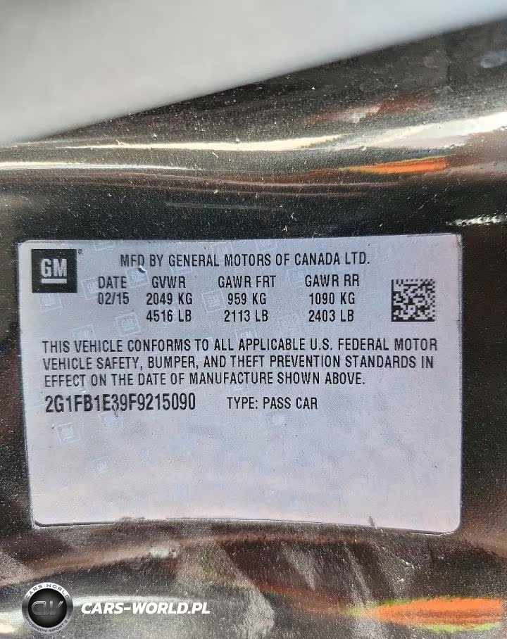 2015 Chevrolet Camaro Ls VIN:2G1FB1E39F9215090 - 12