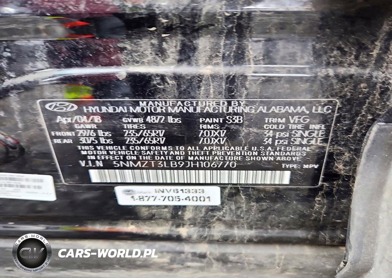 2018 Hyundai Santa Fe Sport 2.4L VIN:5NMZT3LB9JH106770 - 14