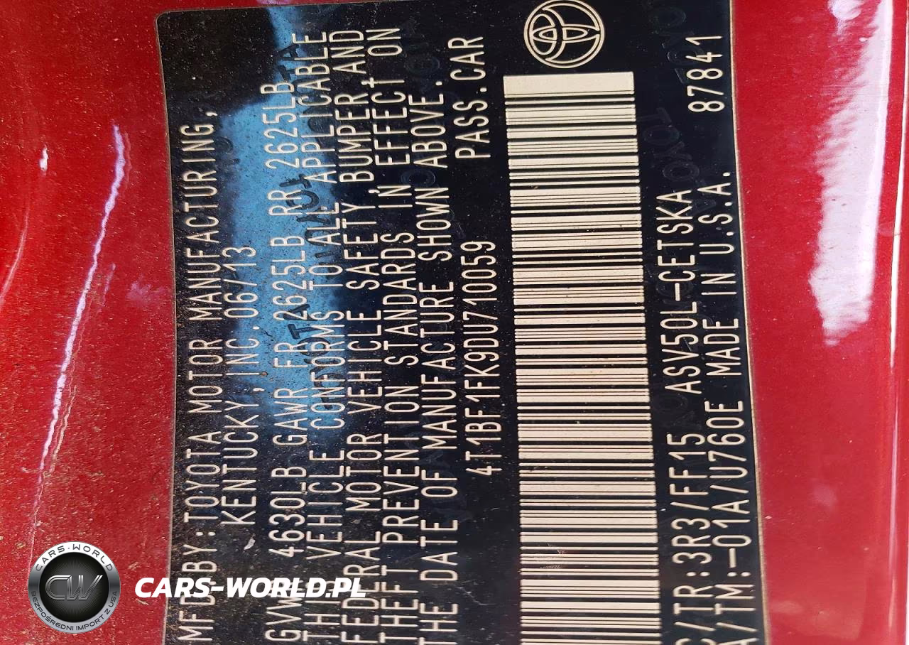 2013 Toyota Camry Se VIN:4T1BF1FK9DU710059 - 12