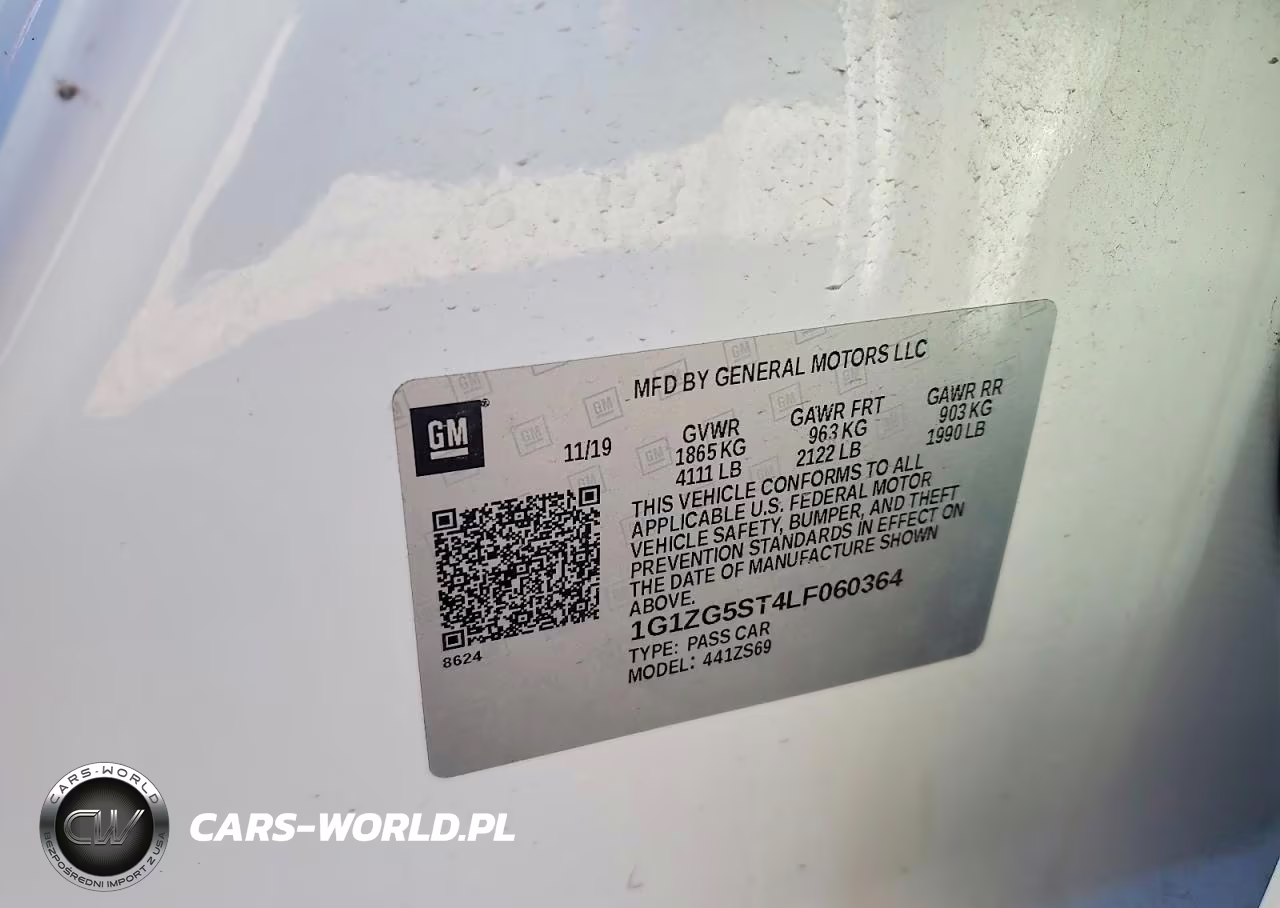 2020 Chevrolet Malibu Rs VIN:1G1ZG5ST4LF060364 - 12
