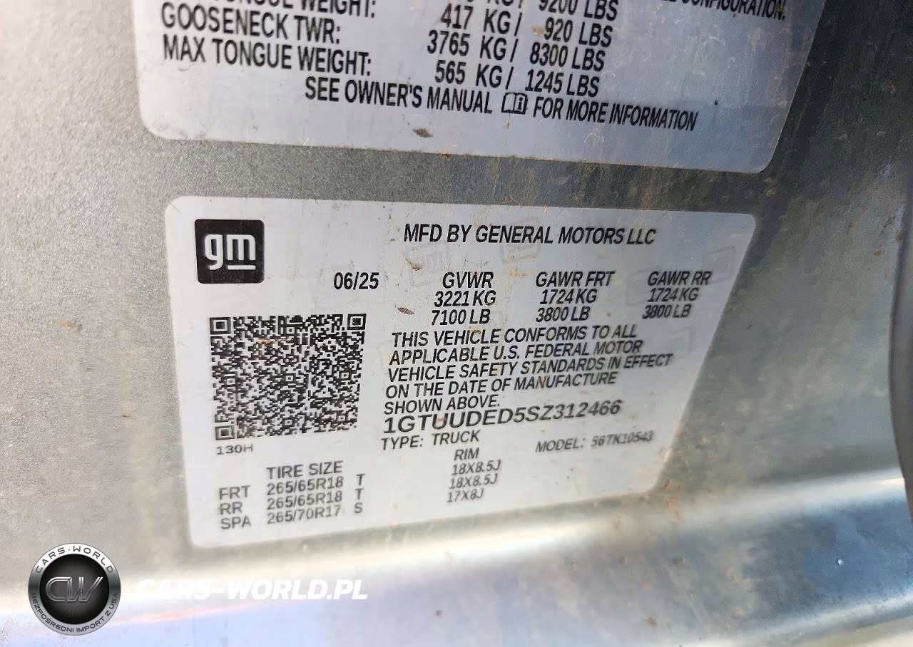 2025 GMC Sierra K1500 Slt VIN:1GTUUDED5SZ312466 - 13