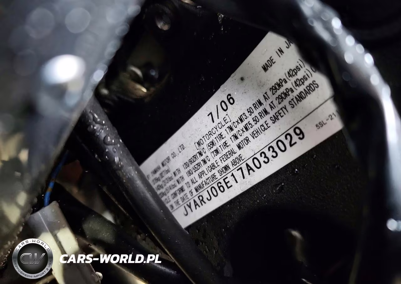 2007 Yamaha Yzfr6 S VIN:JYARJ06E17A033029 - 9