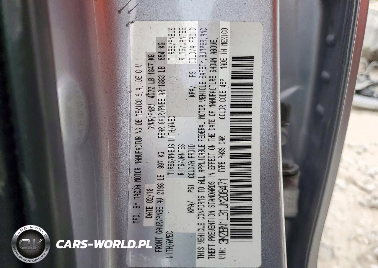 2018 Mazda 3 Touring VIN:3MZBN1L31JM208471 - 13