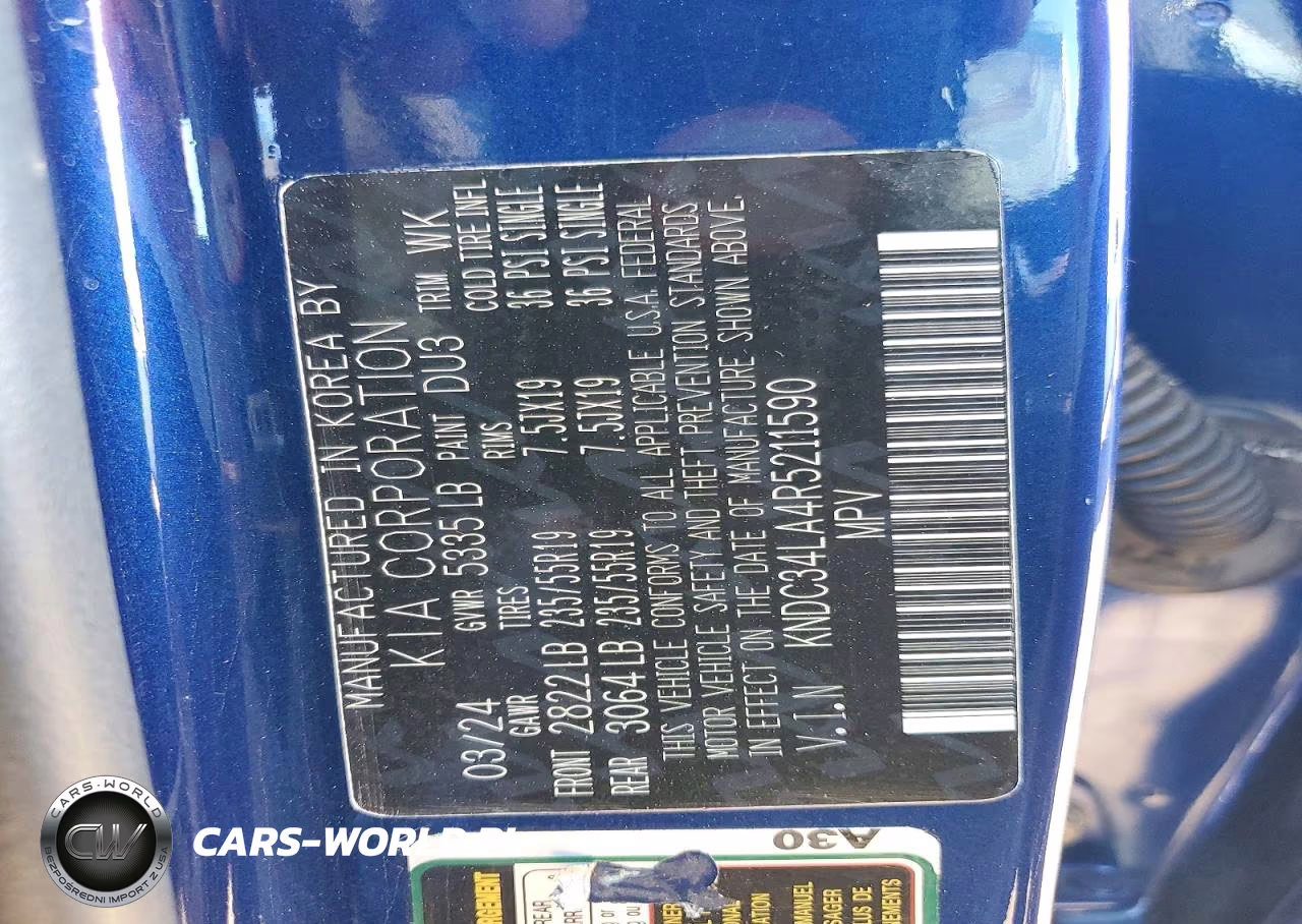2024 Kia Ev6 Light VIN:KNDC34LA4R5211590 - 13