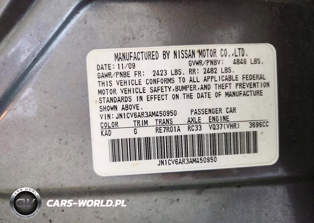 2010 Infiniti G37 Sedan X VIN:JN1CV6AR3AM450950 - 12
