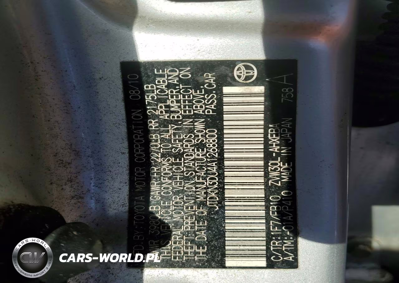 2010 Toyota Prius VIN:JTDKN3DU4A1268800 - 12