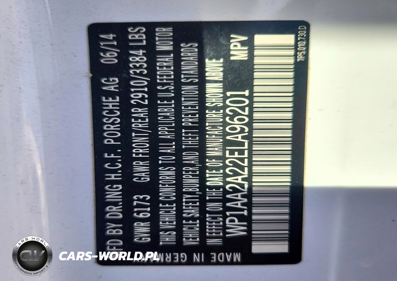 2014 Porsche Cayenne VIN:WP1AA2A22ELA96201 - 12
