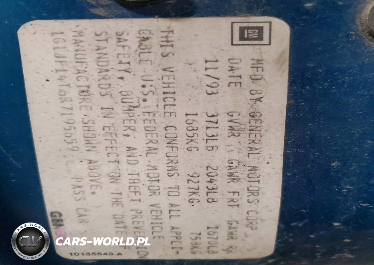 1994 Chevrolet Cavalier Z24 VIN:1G1JF14T6R7195659 - 12