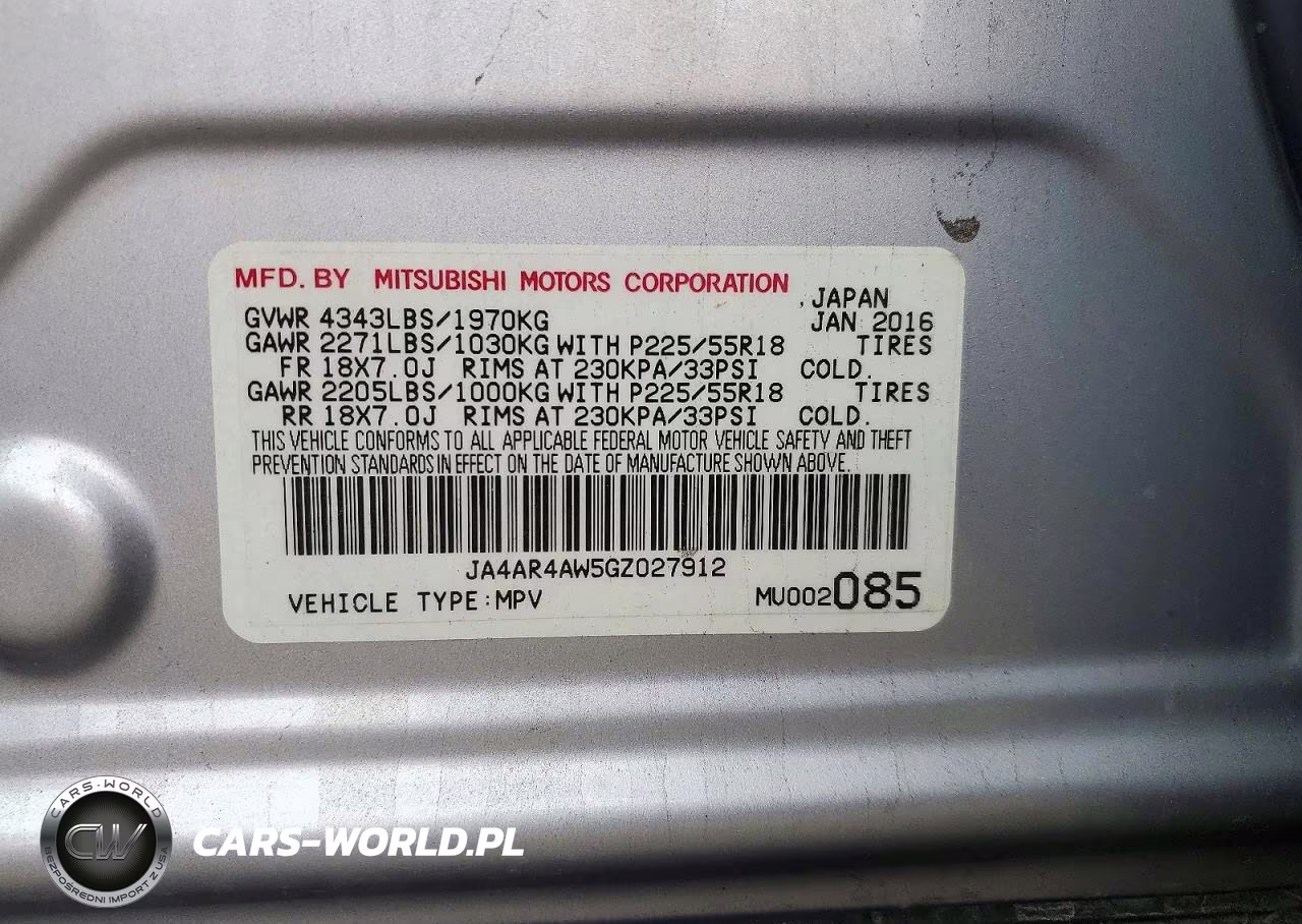 2016 Mitsubishi Outlander Sport Sel VIN:JA4AR4AW5GZ027912 - 12