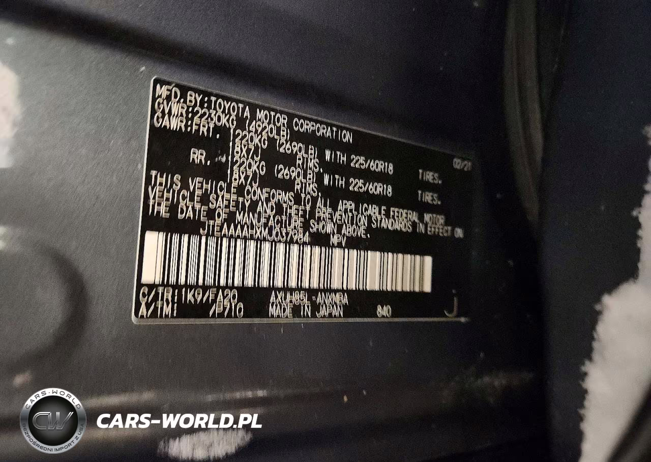 2021 Toyota Venza Le VIN:JTEAAAAHXMJ037984 - 13