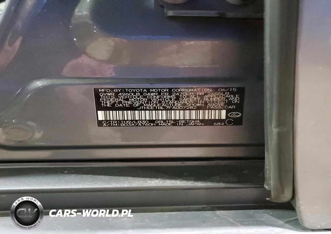 2015 Lexus Gs 350 VIN:JTHCE1BL7FA007282 - 12