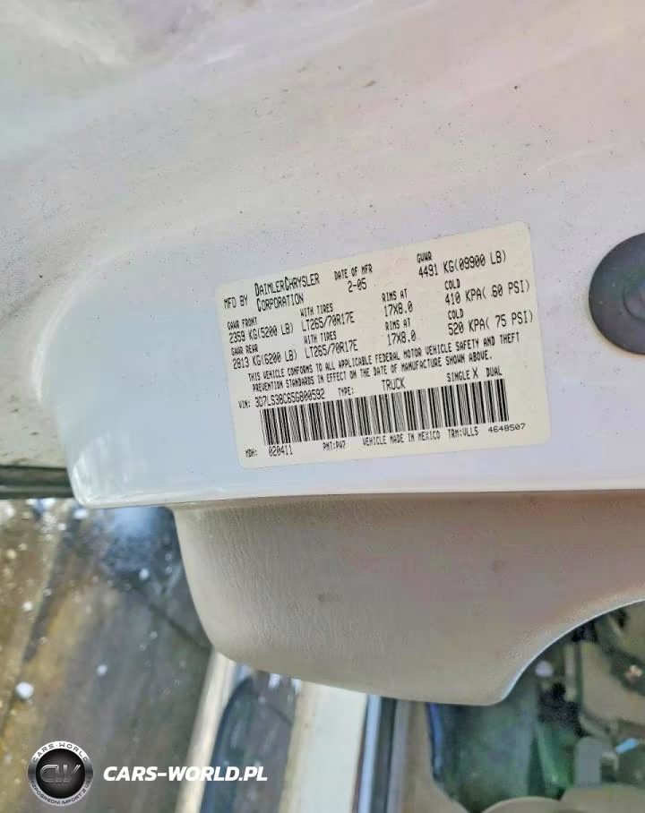 2005 Dodge Ram 3500 St VIN:3D7LS38C65G800592 - 12