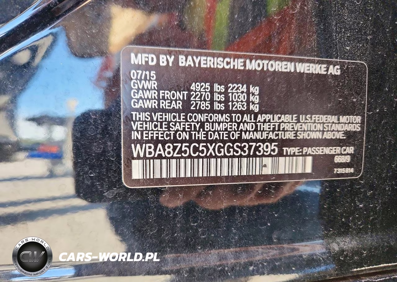 2016 BMW 328 Xigt Sulev VIN:WBA8Z5C5XGGS37395 - 12