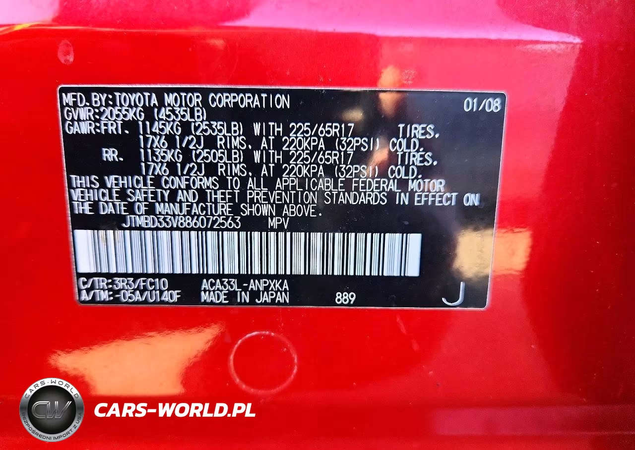 2008 Toyota Rav4 Base VIN:JTMBD33V886072563 - 13