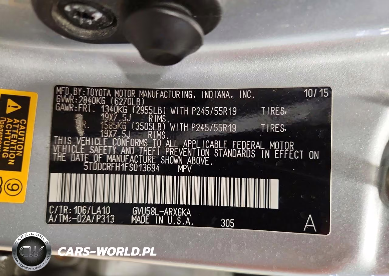 2015 Toyota Highlander Hybrid Limited Platinum VIN:5TDDCRFH1FS013694 - 13