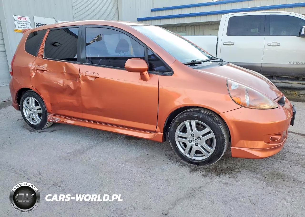2007 Honda Fit S VIN:JHMGD38637S027820 - 4