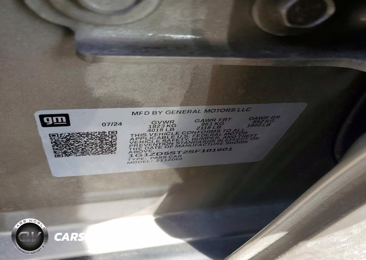 2025 Chevrolet Malibu Lt VIN:1G1ZD5ST2SF101601 - 12