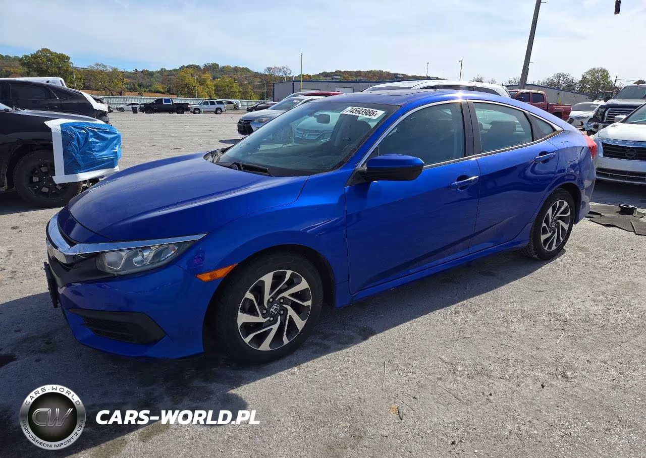 2017 Honda Civic Ex VIN:19XFC2F71HE072443 - 1