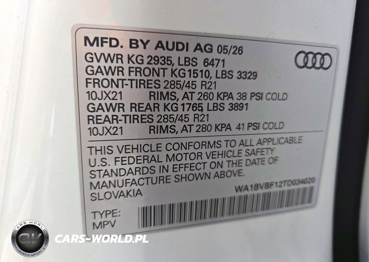 2026 Audi Q8 Premium Plus VIN:WA1BVBF12TD034020 - 14