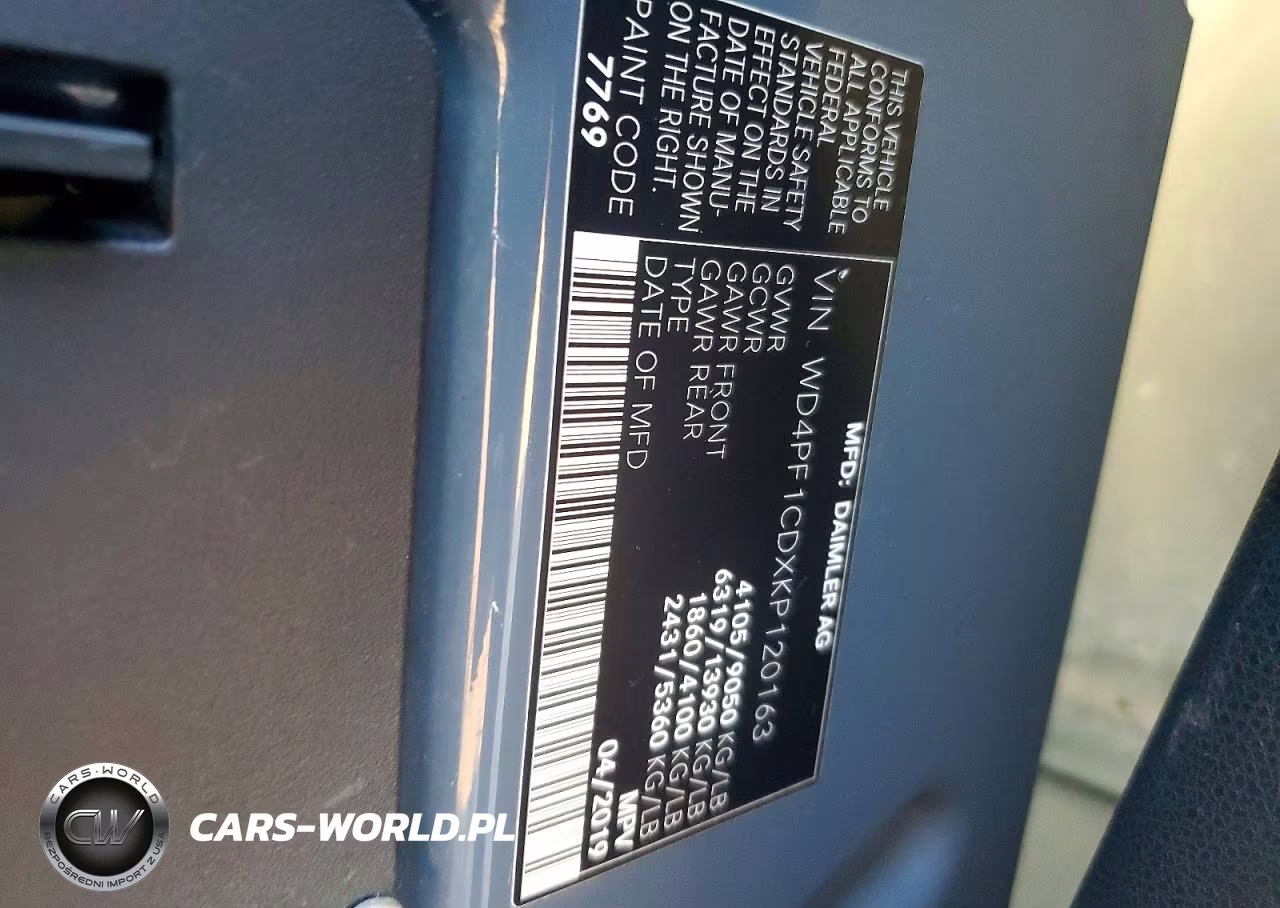 2019 Mercedes-Benz Sprinter 2500-3500 VIN:WD4PF1CDXKP120163 - 13