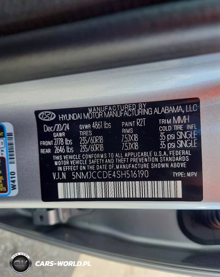 2025 Hyundai Tucson Sel VIN:5NMJCCDE4SH516190 - 13