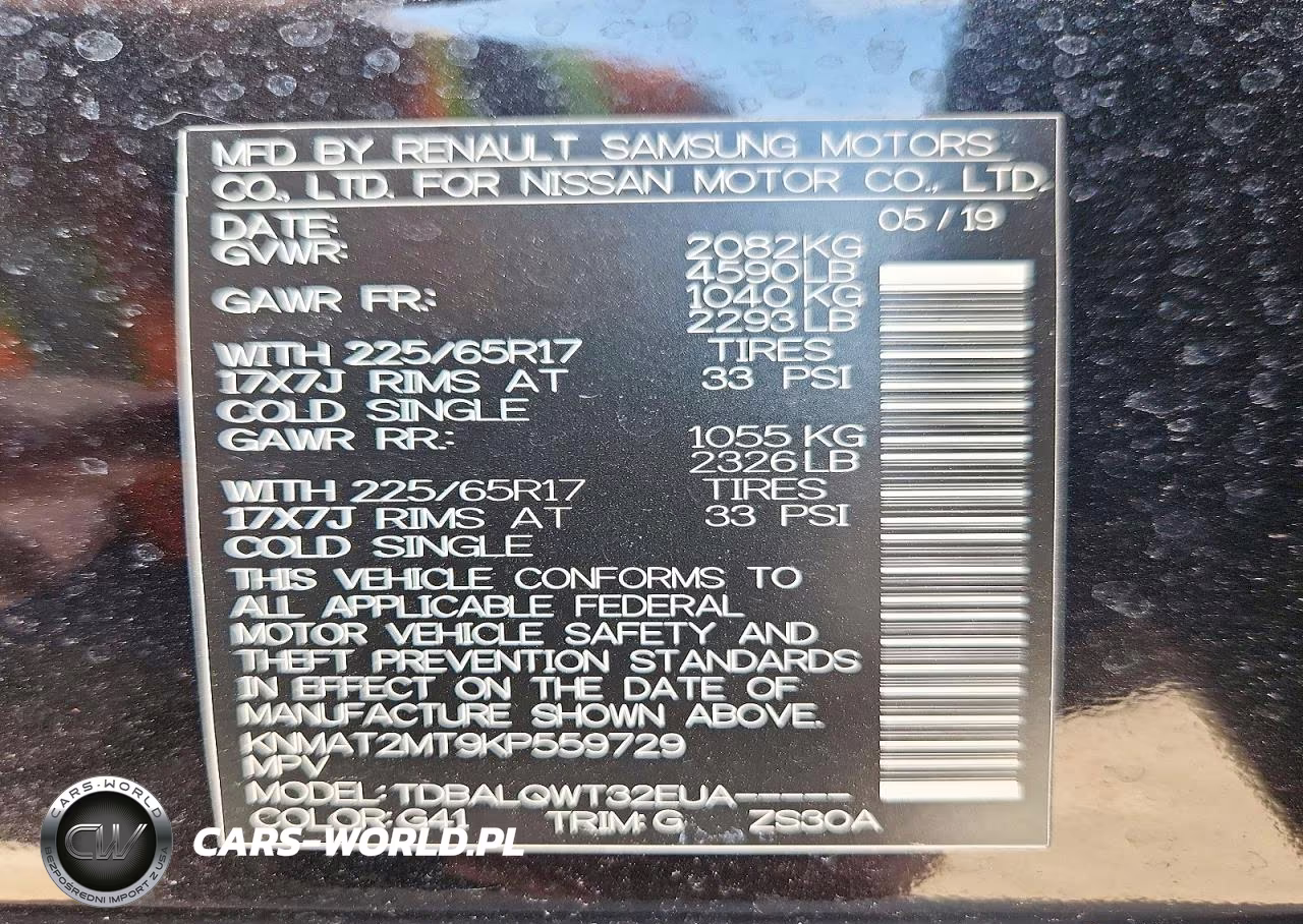 2019 Nissan Rogue Sv VIN:KNMAT2MT9KP559729 - 13