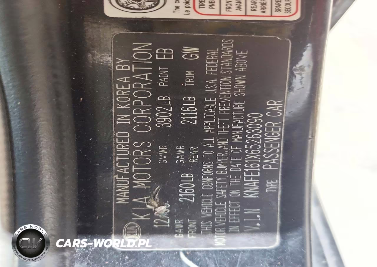 2006 Kia Spectra Spectra5 VIN:KNAFE161X65263090 - 13