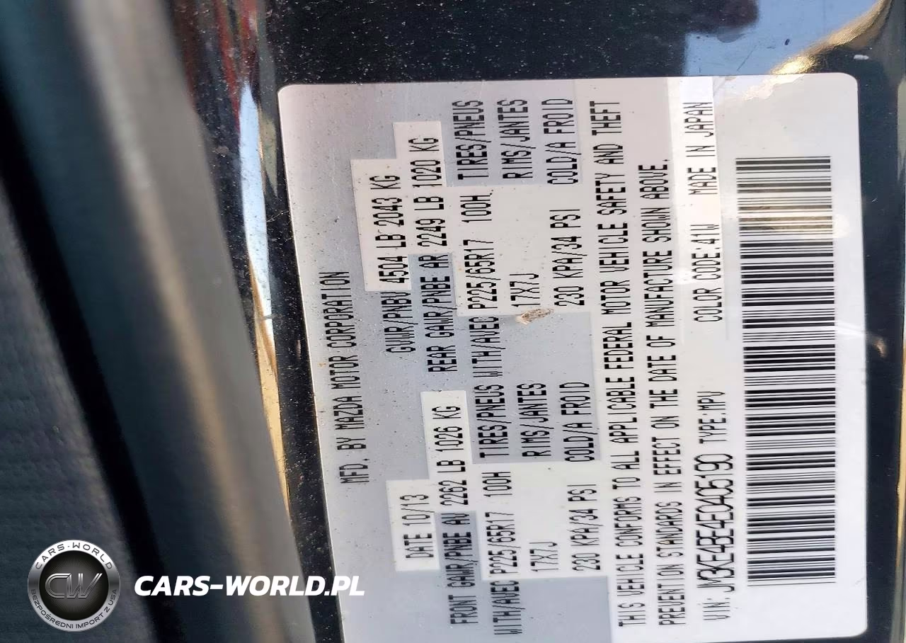 2014 Mazda Cx-5 Sport VIN:JM3KE4BE4E0405190 - 13
