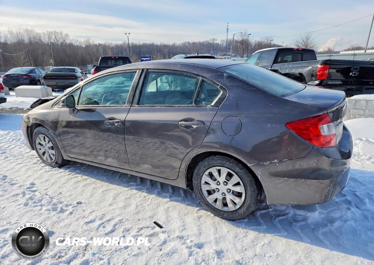 2012 Honda Civic Lx VIN:19XFB2F5XCE089249 - 2