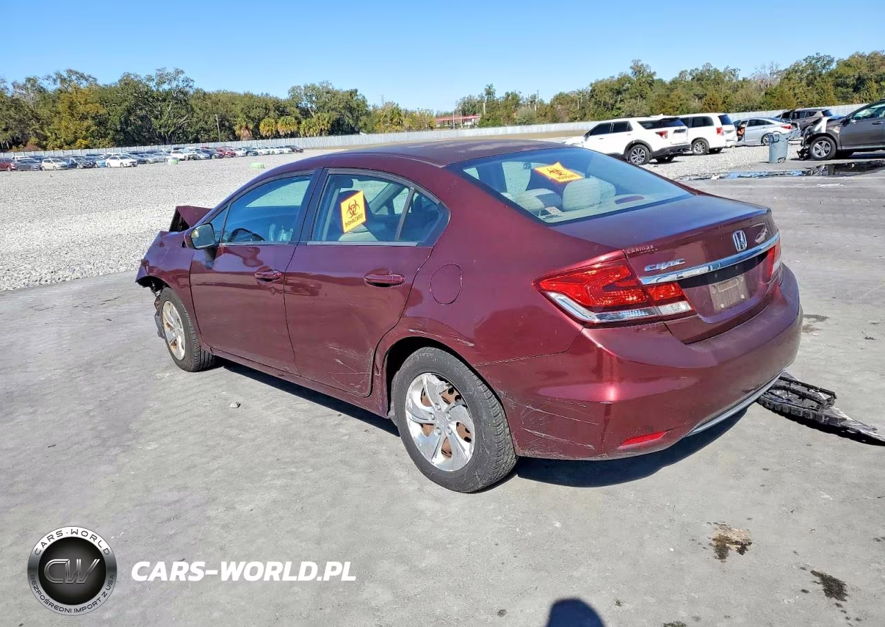 2015 Honda Civic Lx VIN:19XFB2F54FE067025 - 2