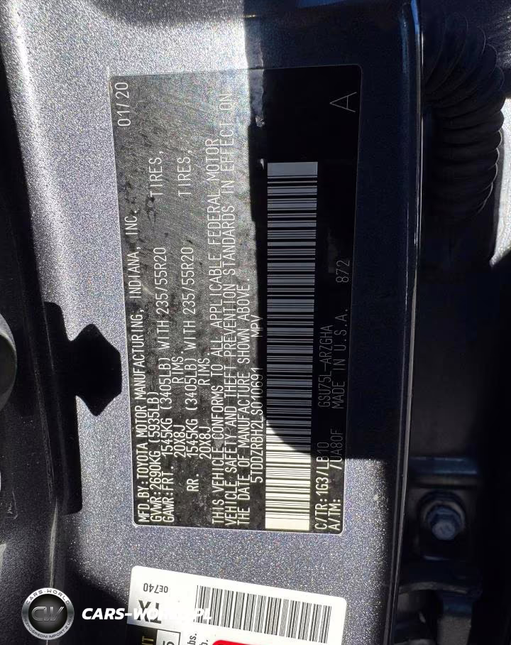 2020 Toyota Highlander Limited VIN:5TDDZRBH2LS010691 - 14