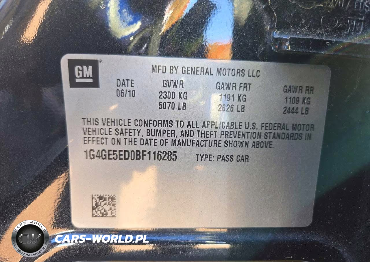 2011 Buick Lacrosse Cxs VIN:1G4GE5ED0BF116285 - 13