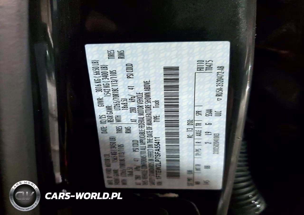 2025 Ford F150 Stx VIN:1FTEW2LP7SFA55411 - 13
