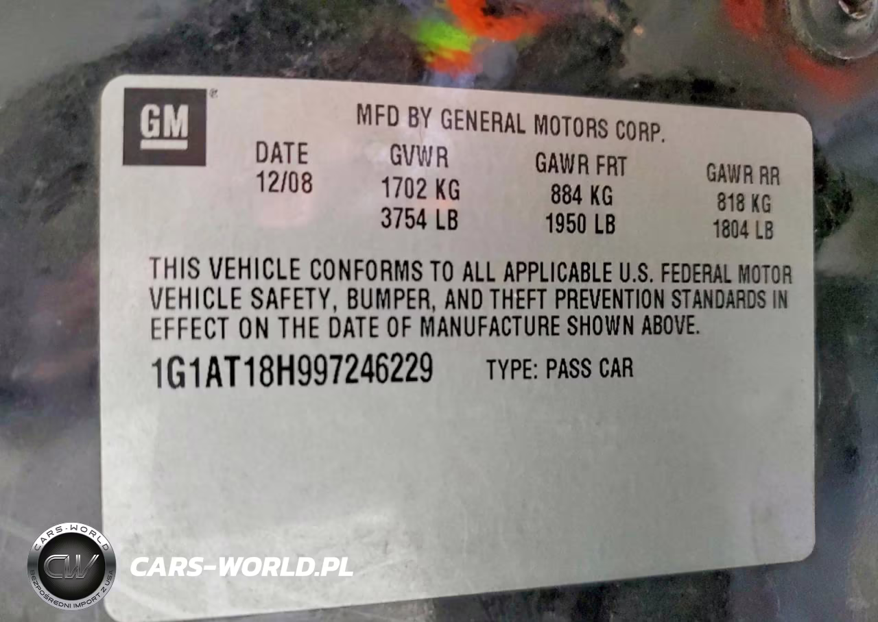 2009 Chevrolet Cobalt Lt VIN:1G1AT18H997246229 - 13