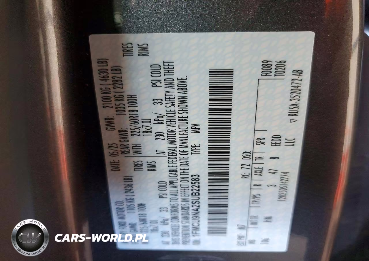 2025 Ford Escape St Line Select VIN:1FMCU9NA2SUB22583 - 13