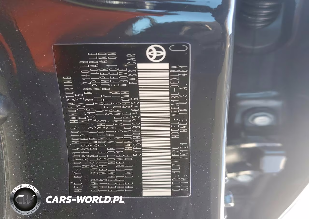 2025 Toyota Corolla Le VIN:5YFB4MDE8SP346736 - 12