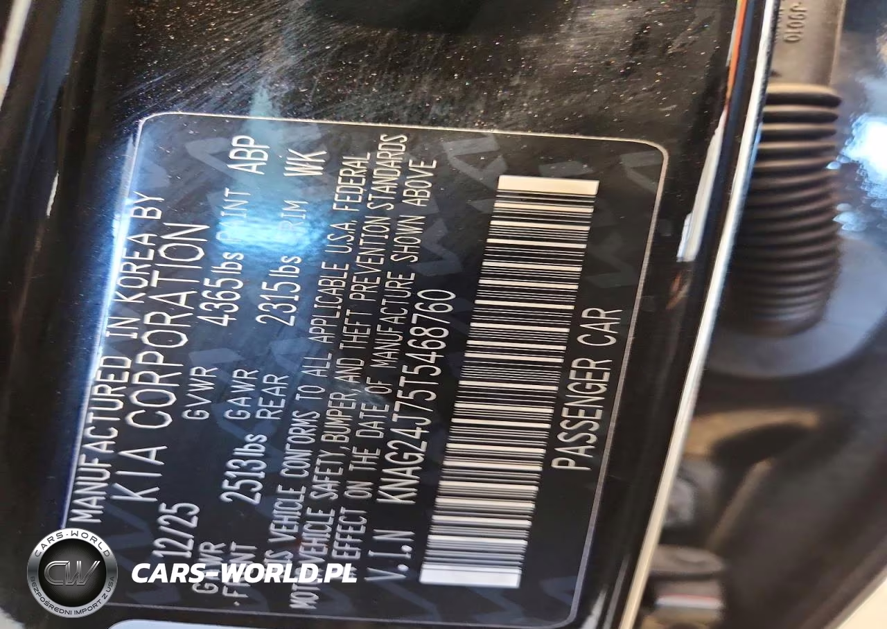 2026 Kia K5 Lxs VIN:KNAG24J75T5468760 - 12