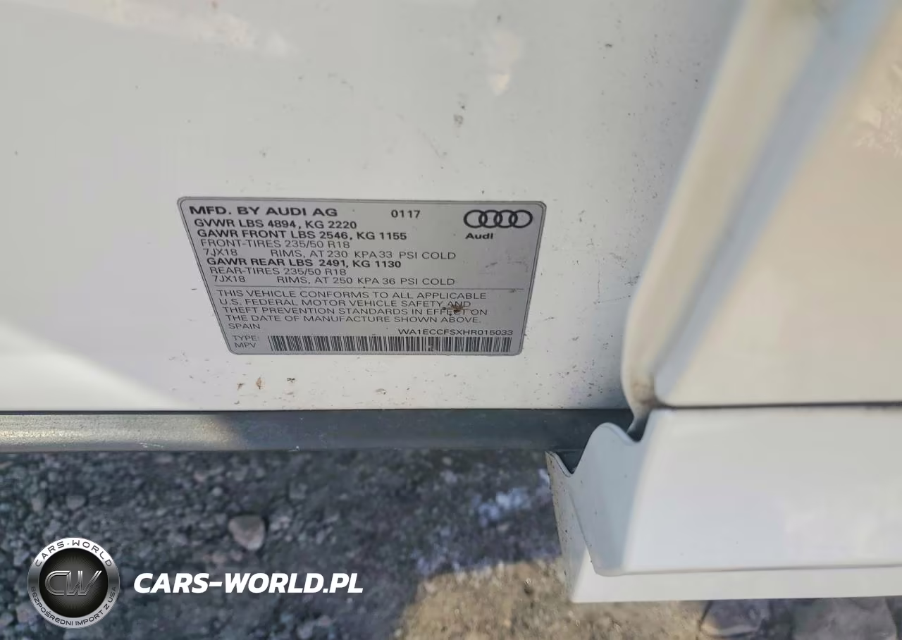2017 Audi Q3 Premium VIN:WA1ECCFSXHR015033 - 13