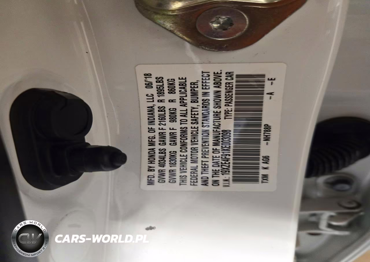 2019 Honda Insight Touring VIN:19XZE4F91KE003098 - 13