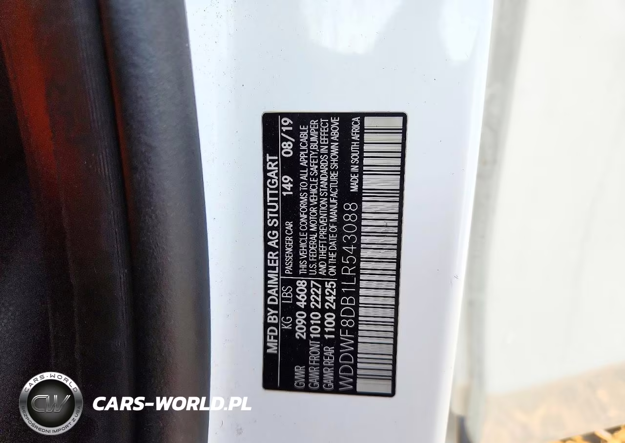 2020 Mercedes-Benz C 300 VIN:WDDWF8DB1LR543088 - 12