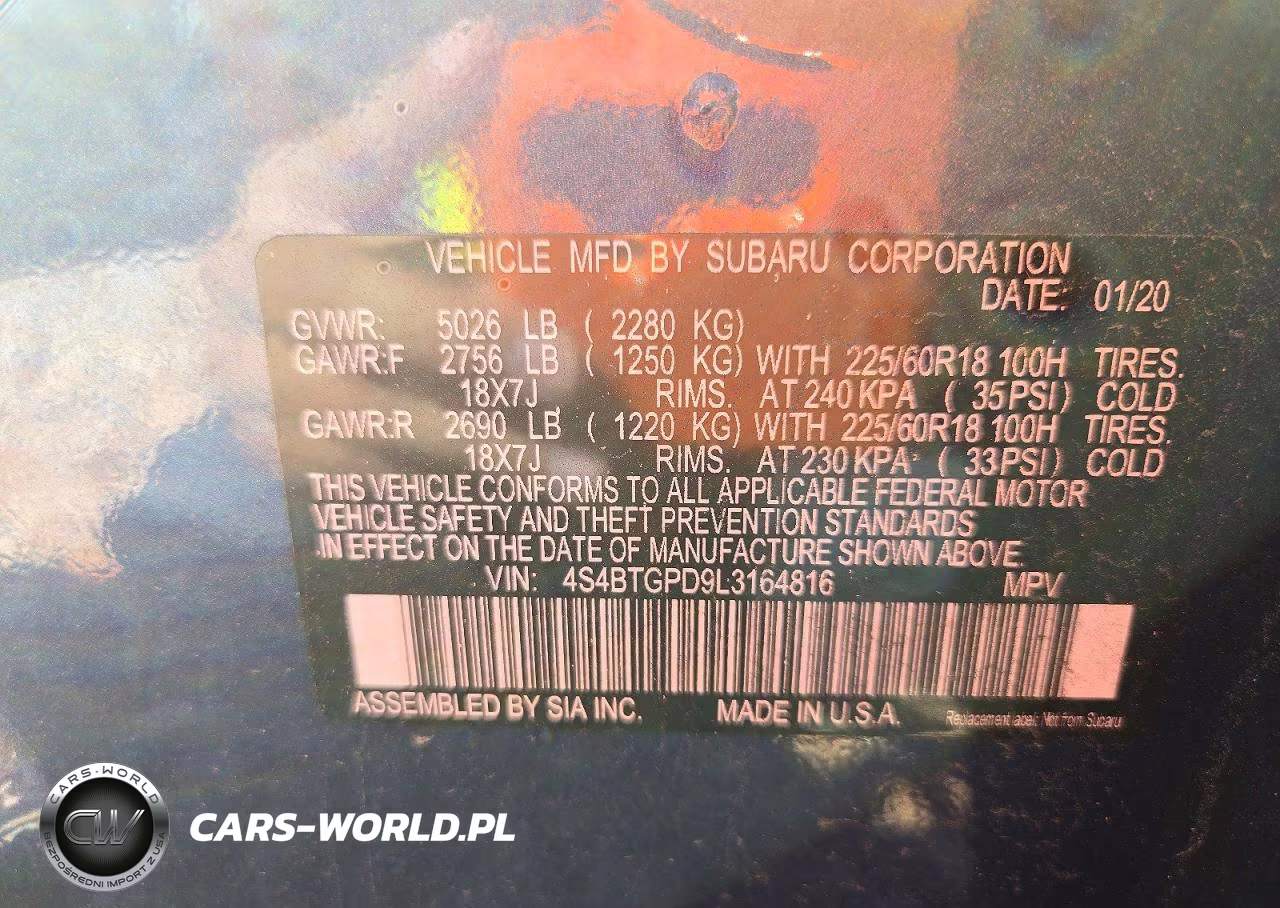 2020 Subaru Outback Touring Ldl VIN:4S4BTGPD9L3164816 - 13