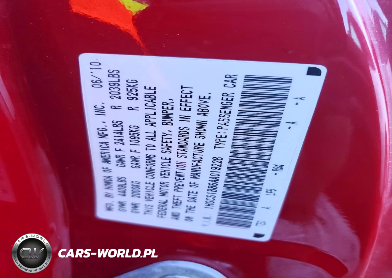 2010 Honda Accord Exl VIN:1HGCS1B86AA019228 - 12